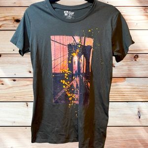 T Bar graphic Tee - Walking in the Sun